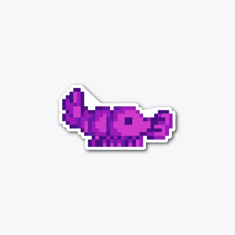 Lil Shrimp Sticker (Purple)