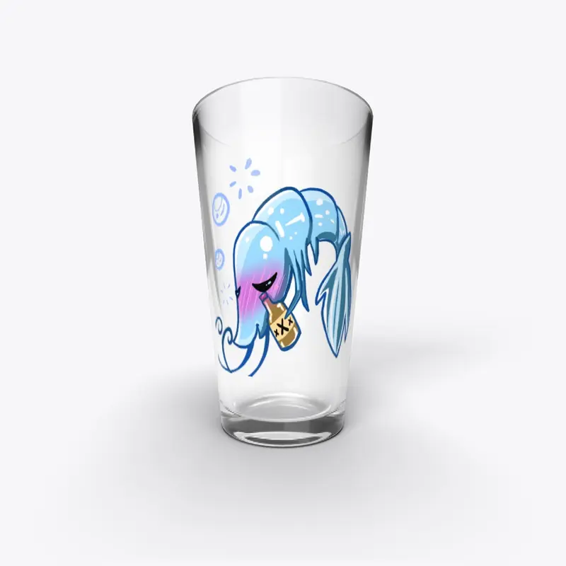 Drunk Shrimp Pint Glass